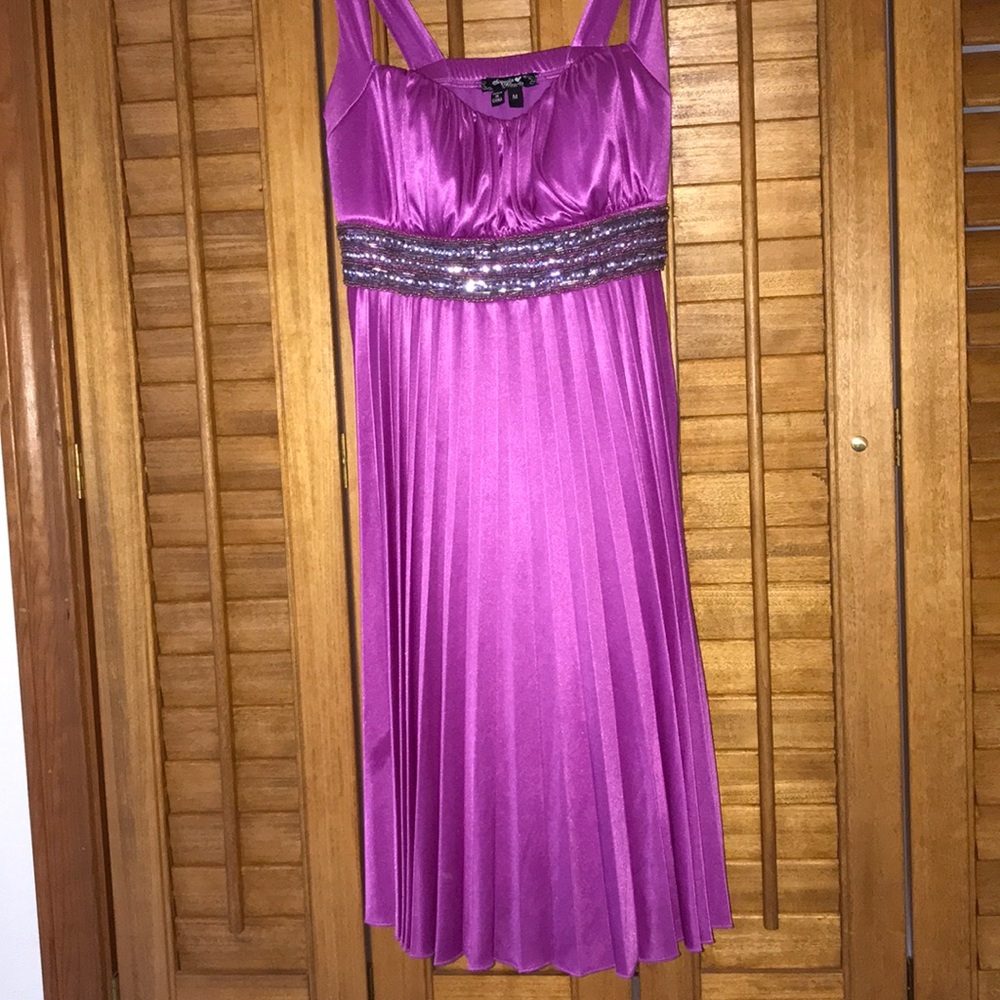💜homecoming/prom dress Purple sequined embroidered dress💜
